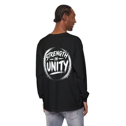 Minimal Customizable Long Sleeve Tee — Garment-Dyed Comfort