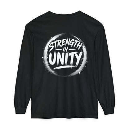 Minimal Customizable Long Sleeve Tee — Garment-Dyed Comfort